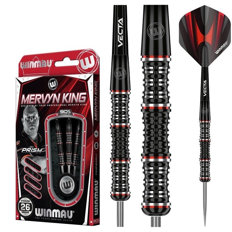 Smiginio strėlytės Winmau Mervyn King Special Edition, 26 g, 90 % volframo
