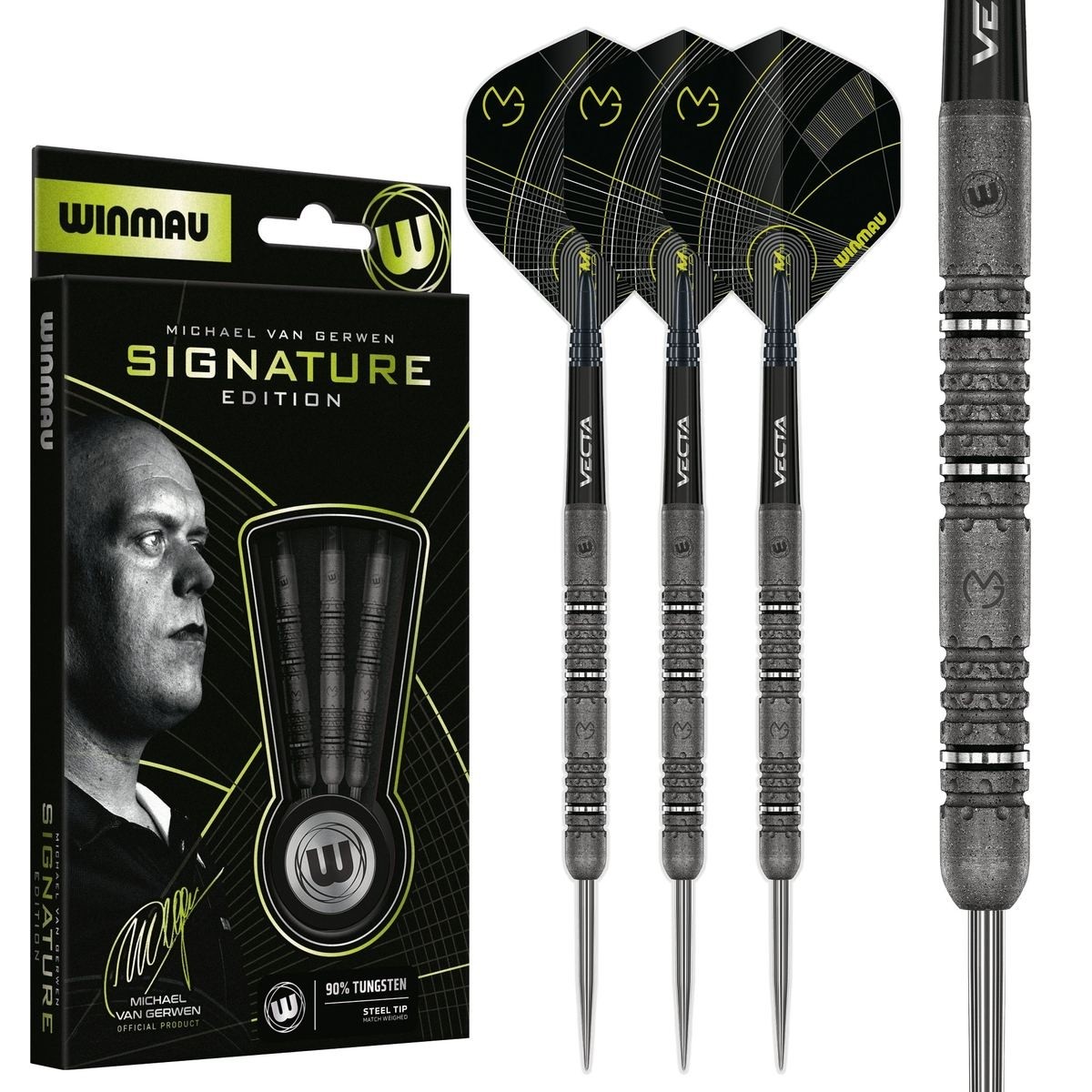 Smiginio strėlytės Winmau MvG Signature Edition, 24 g, 90 % volframo