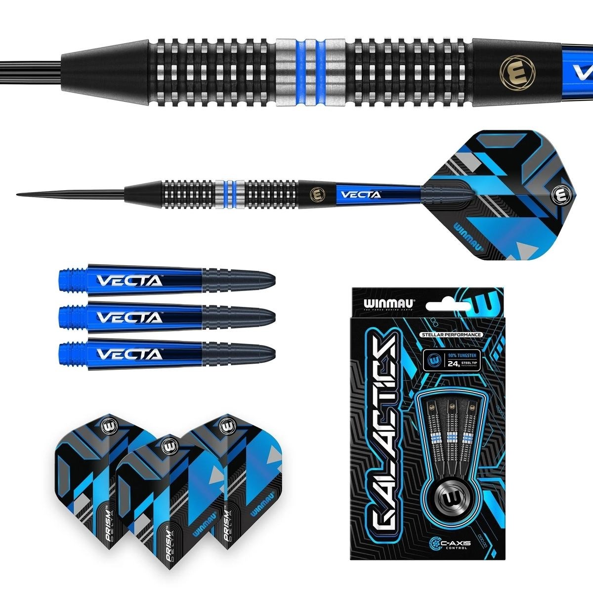 Smiginio strėlytės Winmau Galactics, 24 g, 90 % volframo