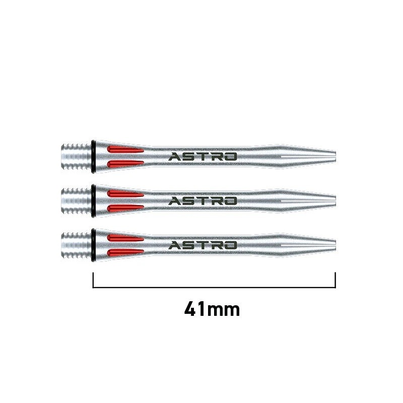 Smiginio strėlyčių koteliai Winmau Astro Aluminium Shafts Red Medium