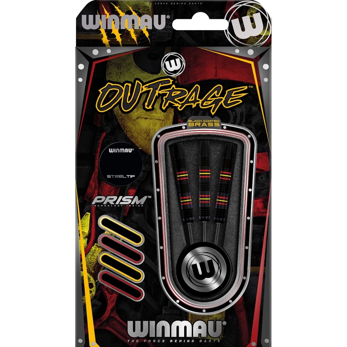 Smiginio strėlytės Winmau Outrage, 20 g, žalvarinės