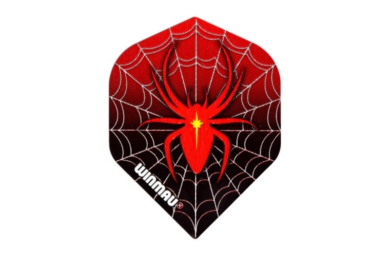 Smiginio strėlyčių sparneliai Winmau Mega Red Spider Standard