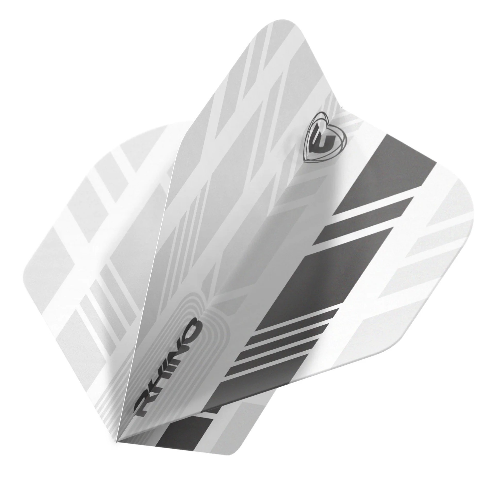 Smiginio strėlyčių sparneliai Winmau Rhino White and Grey Flights
