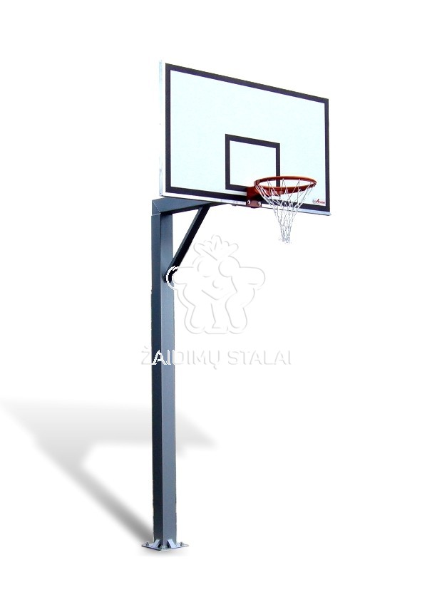 Įbetonuojamas krepšinio stovas Titanas 125 (akrilo plastikas)