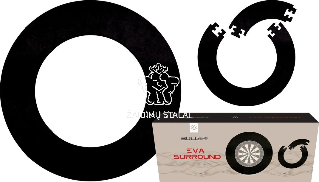 Apsauginis smiginio taikinio apvadas Bullet, EVA putos, juodas – 2
