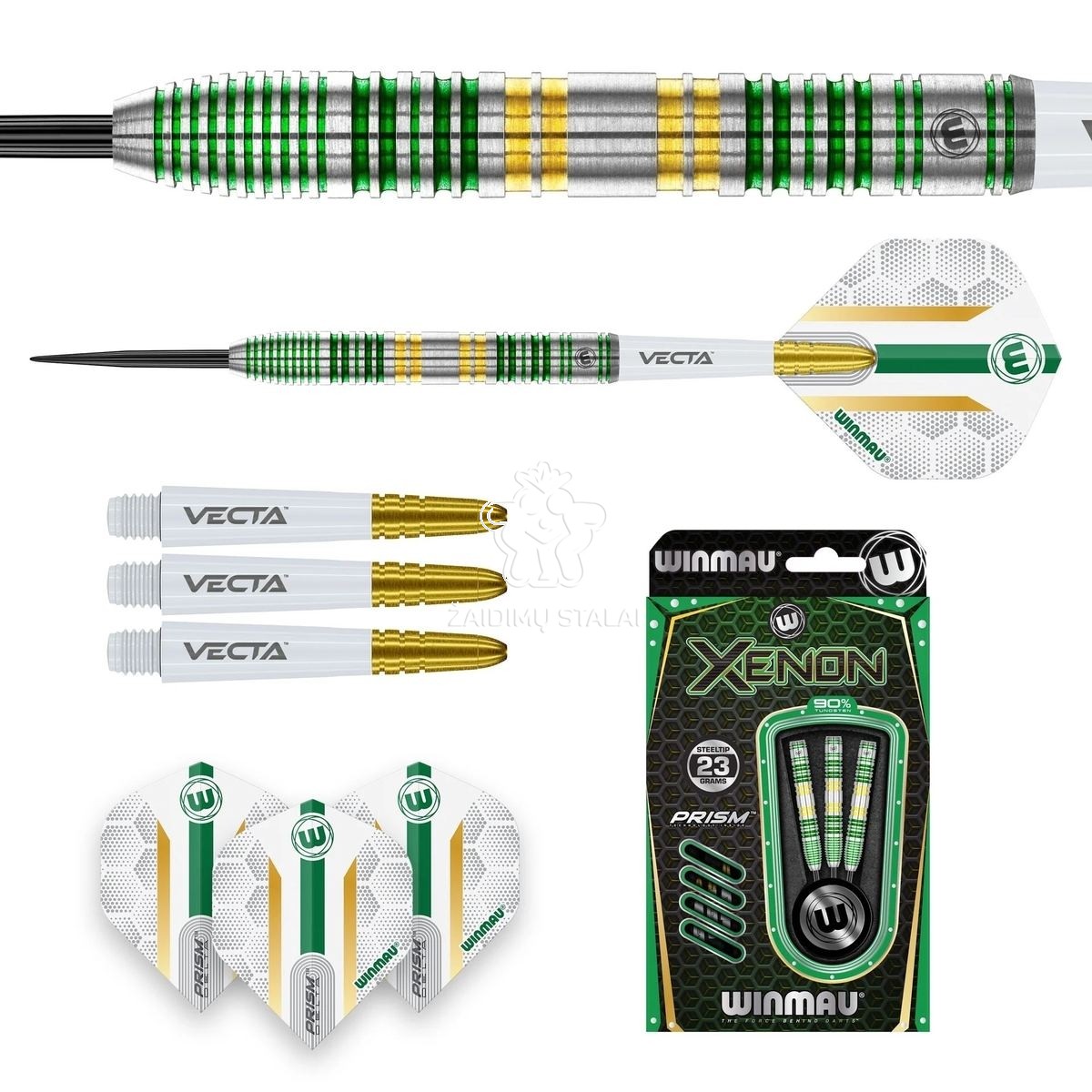 Smiginio strėlytės Winmau Xenon, 24 g, 90 % volframo