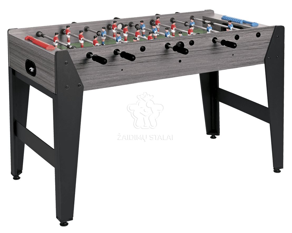 Futbolo stalas Garlando F-zero, pilkas ąžuolas, vientisi strypai