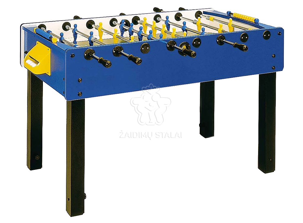 Futbolo stalas Garlando G-100 mėlynas, vientisi strypai