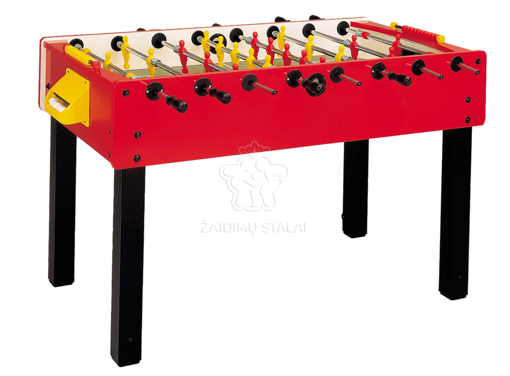 Futbolo stalas Garlando G-100 raudonas, vientisi strypai