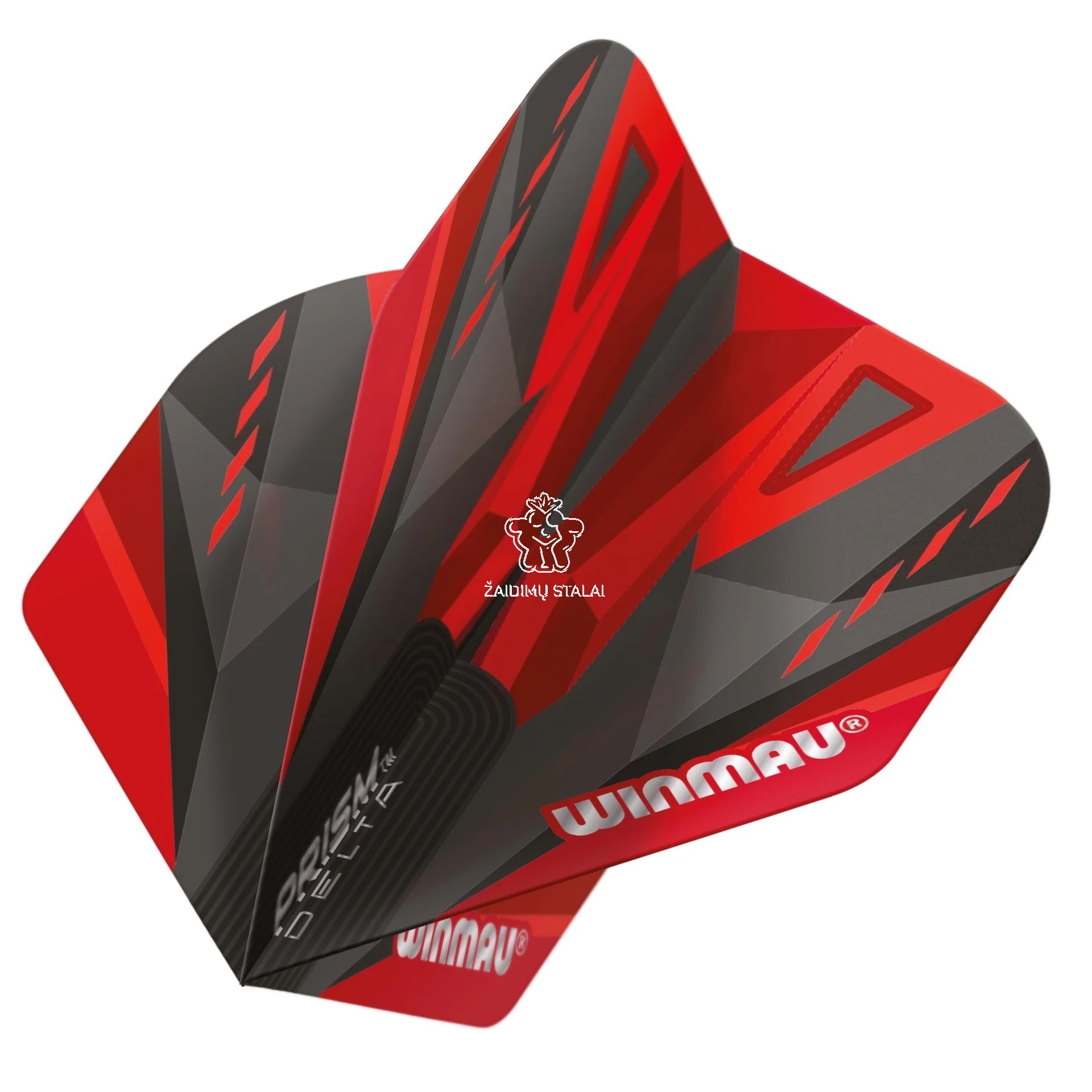 Smiginio strėlyčių sparneliai Winmau Prism Delta Black / Red