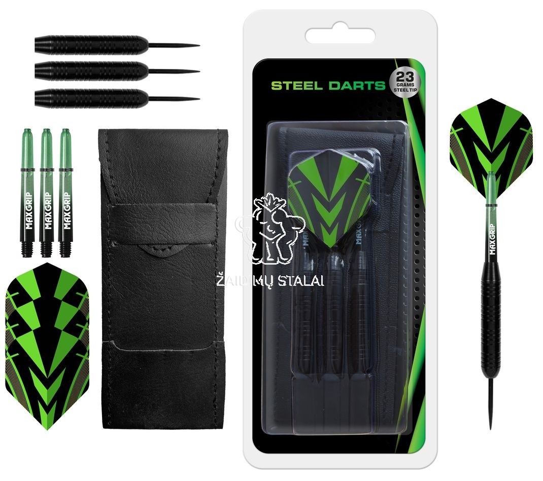 XQ Max Black Coated 23 g – strėlytės, dėklas ir pakuotė