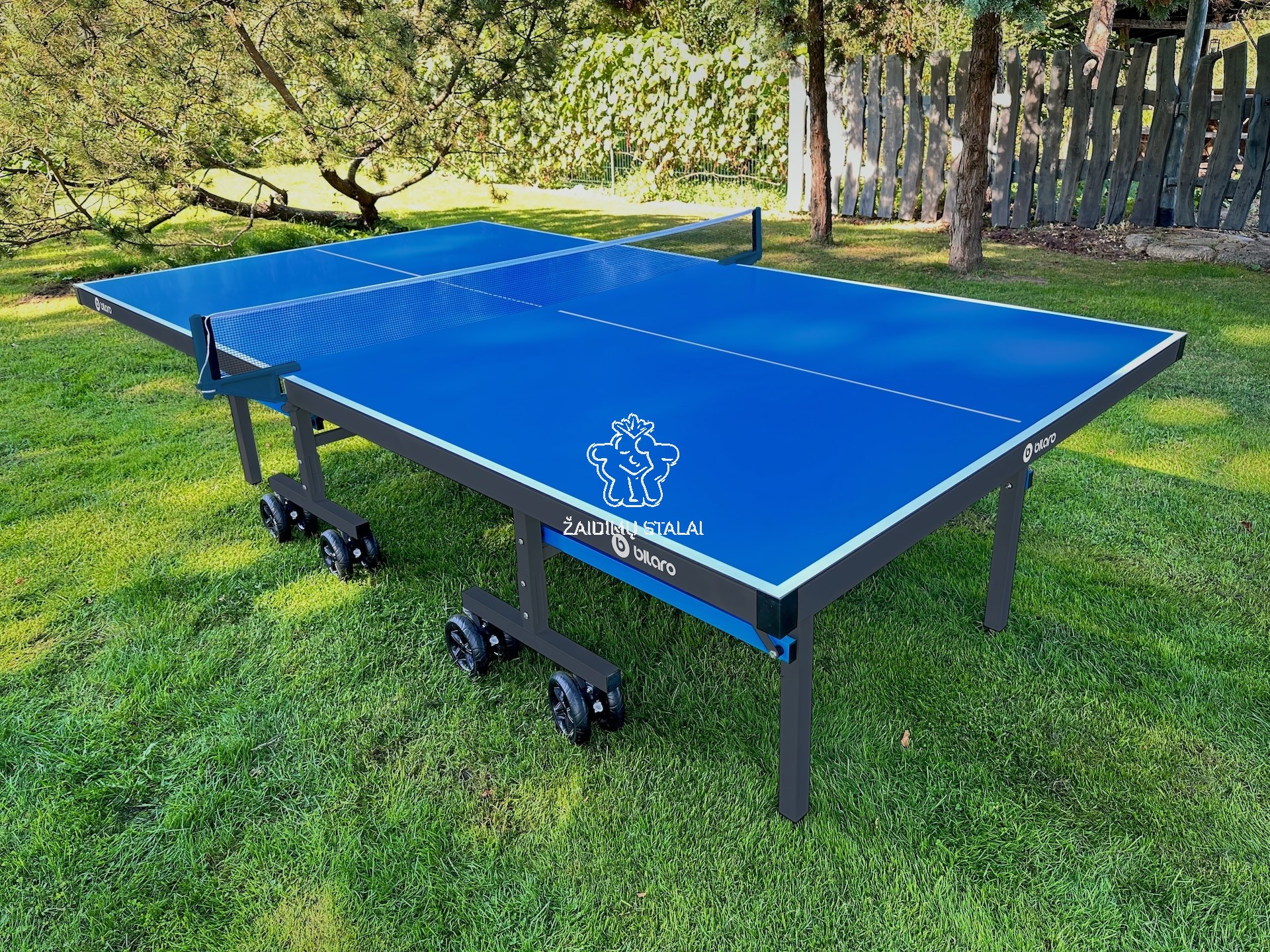 Stalo teniso stalas Bilaro Master Outdoor, mėlynas, 6mm aliuminio plokštė, lauko