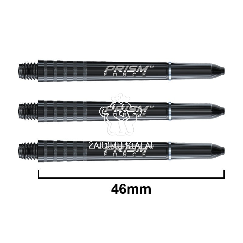 Smiginio strėlyčių koteliai Winmau Prism Force, juodi, vidutinio ilgio (Medium)