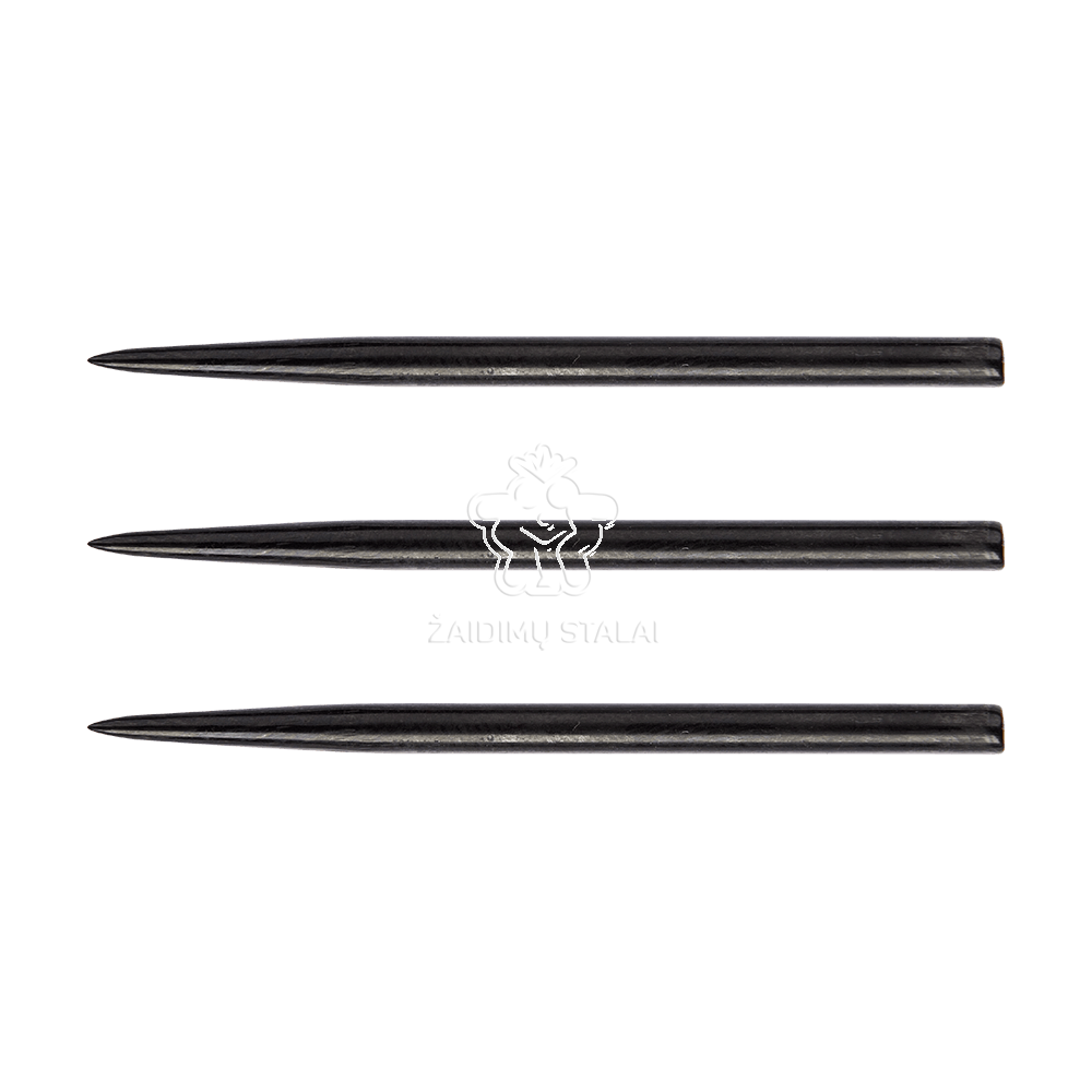 Plieniniai smiginio strėlyčių antgaliai Winmau Extra Long, 41 mm, juodi