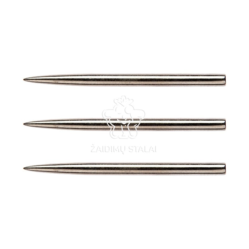 Plieniniai smiginio strėlyčių antgaliai Winmau Standard, 32 mm, sidabro spalvos